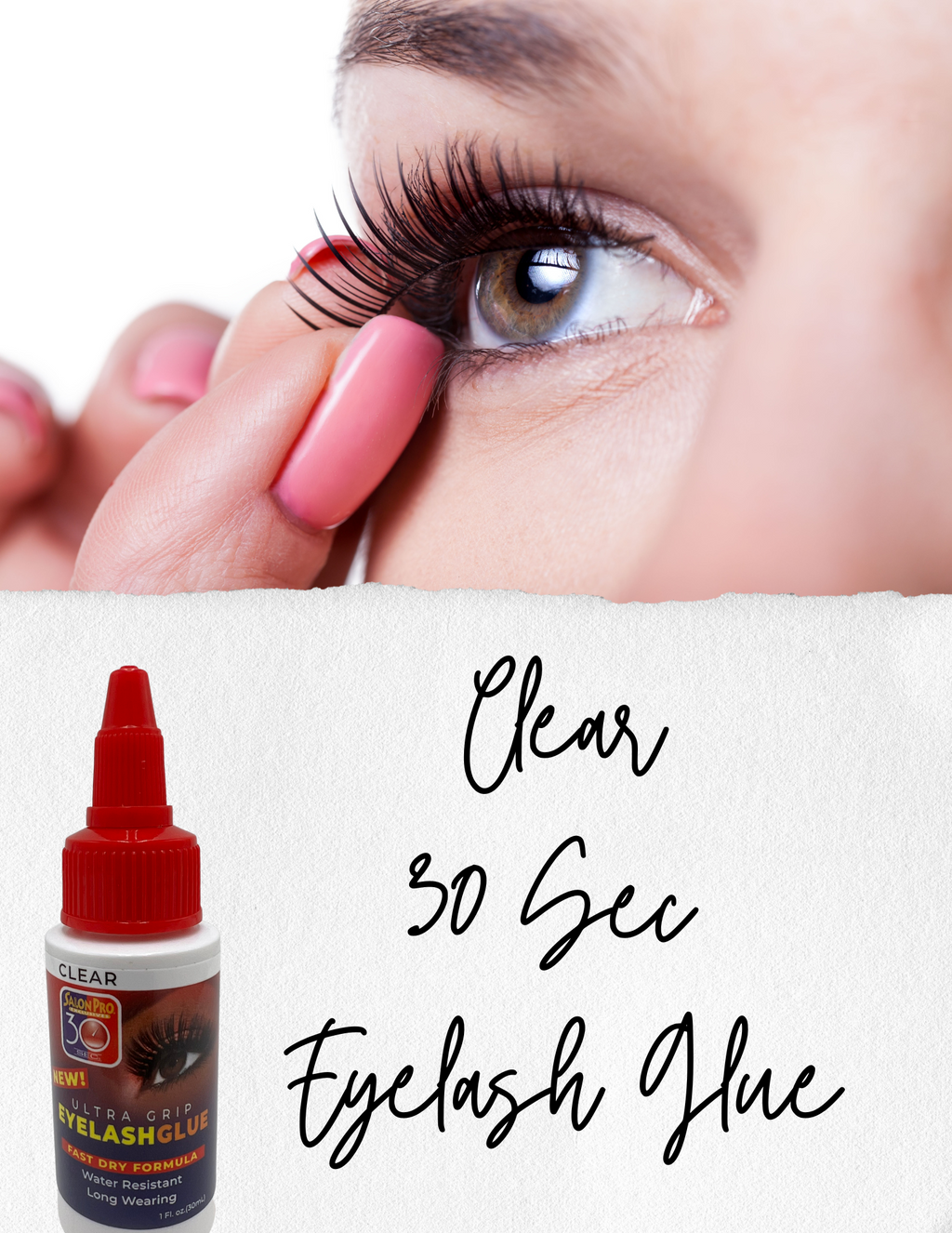 30 Sec Strip Eyelash Glue Clear Low Irritation Low Fumes Mrs Gwen