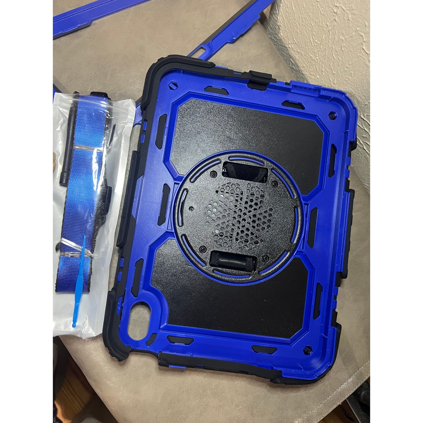 SEYMAC Stock Case For IPad (A16) 11th/10th Generation 11''/10.9'',Blue+Black