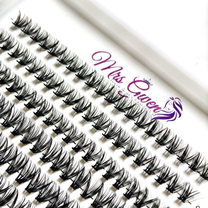 280pcs Mixed Length C Curl 40D Reusable Cluster Lashes DIY Faux Mink Eyelash Extensions for Easy Application, Natural & Fluffy Look, Perfect for Beginners 9-18mm Variety Packs