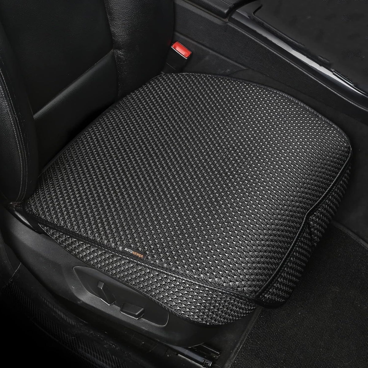 Auto Newer 2 PCS Breathable Universal Four Seasons Car Seat Cover(Black+Grey)2pc