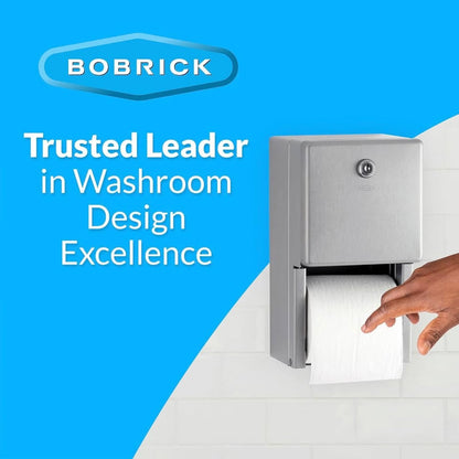 Bobrick Surface-Mounted Multi-Roll Toilet Paper Tissue Dispenser,Stainless Steel