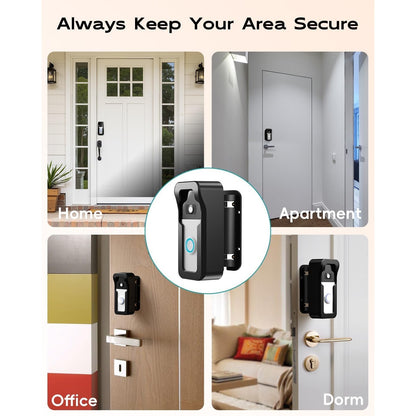 ZUMIMALL Adjustable Angle Video Doorbell Mount, Adjust 90 Degrees Wireless Camera Doorbell Bracket Holder For Home Apartment Office Room, Easy Installation, Suitable For Most Doorbells