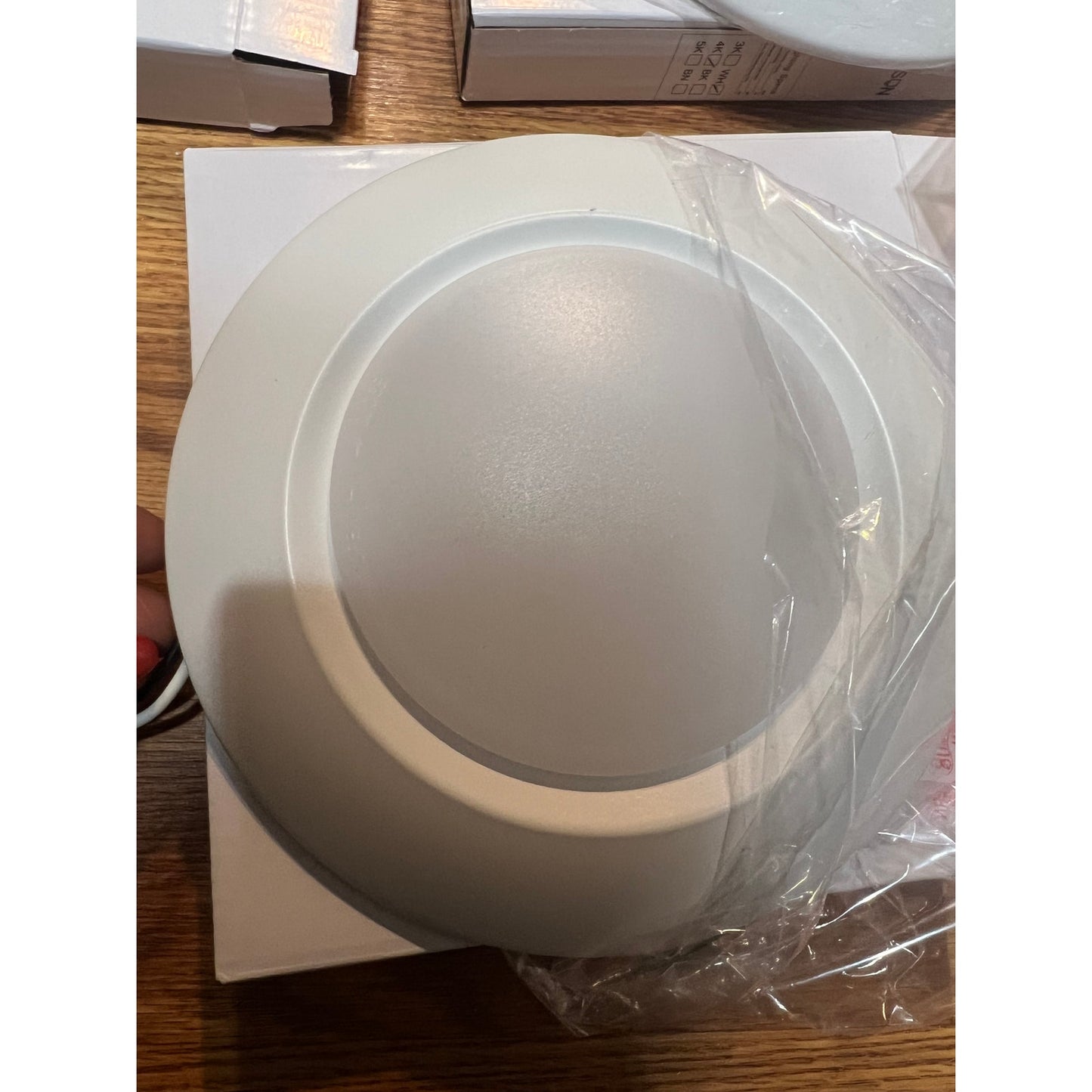 JULLISON 8 Pack 6 Inch LED Low Profile Recessed & Surface Mount Disk Light, Round, 15W, 900 Lumens, 4000K Cool White, CRI80, Driverless Design, Dimmable, ETL Listed, White.