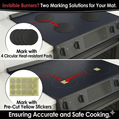Extra - Large Translucent Induction Cooktop Protector Cover Mat 20.4" (TSMGTS8)