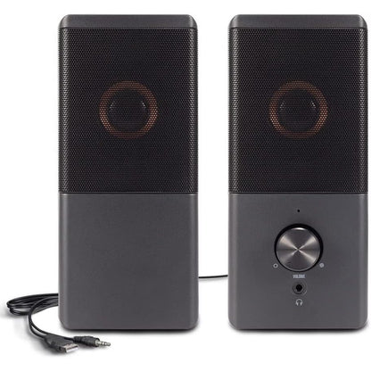 ROSON Computer Speaker, Compact Size Speaker With Headphone Jack, Enhanced