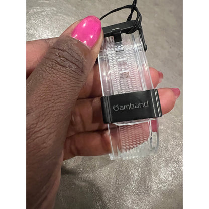 AmBand Bands Case Compatible With Apple Watch Series 11/10 46mm For Men- Clear