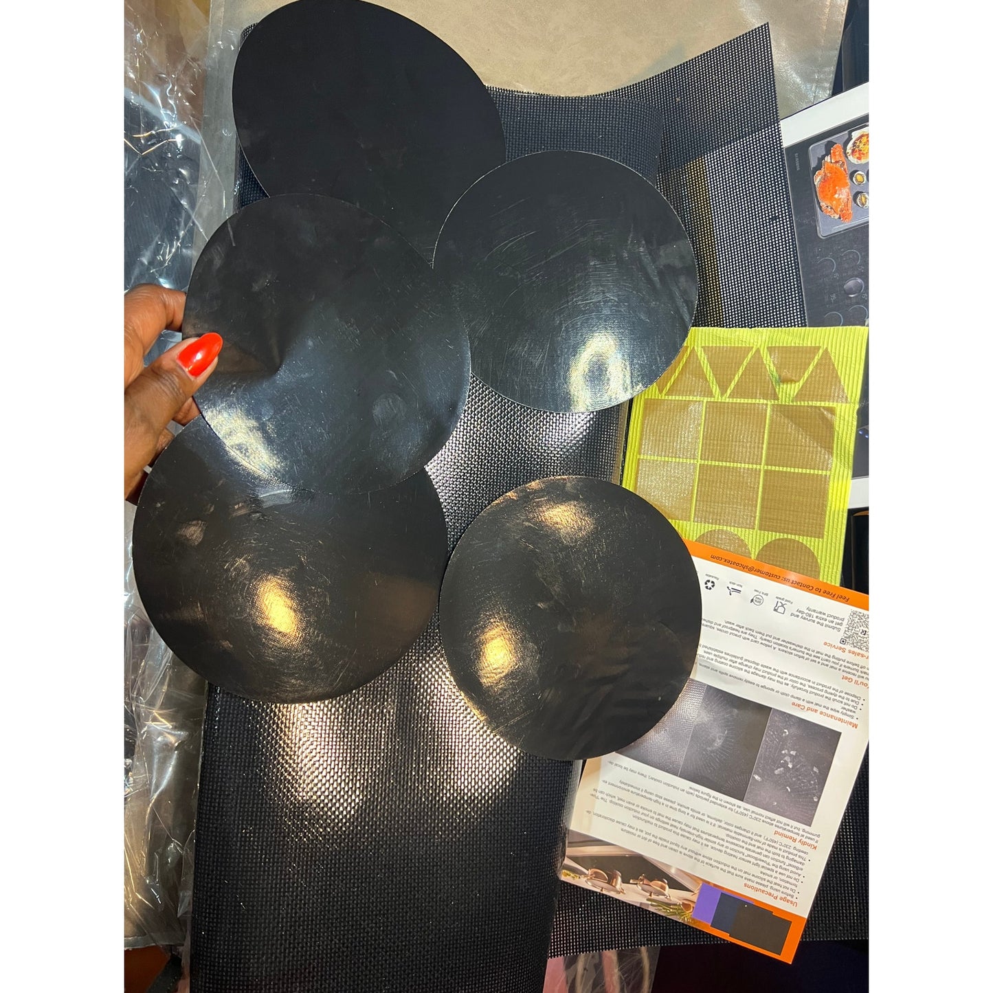 Extra - Large Translucent Induction Cooktop Protector Cover Mat 20.4" (TSMGTS8)