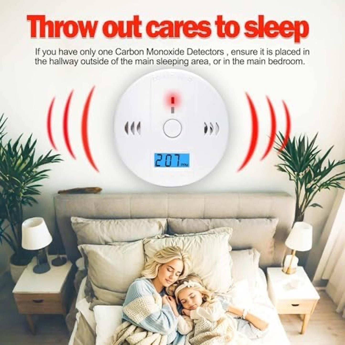 3 Pack Carbon Monoxide Detectors, Co Detector, Carbon Monoxide Alarm Detector
