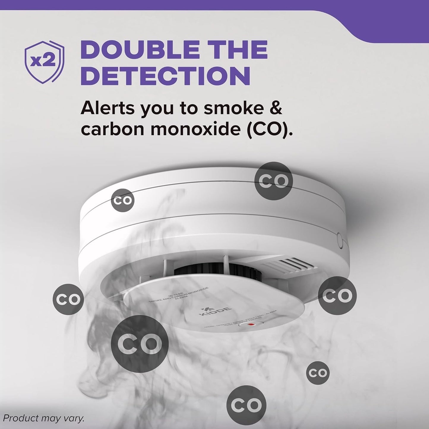 Kidde And Carbon Monoxide Detector, 10-Year Battery Powered, With Voice-1 Pack