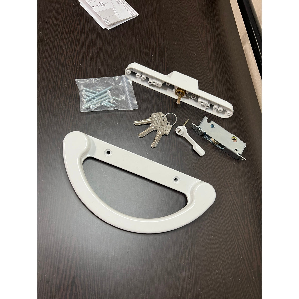 HILLMASTER Sliding Glass Door Handle With Mortise Lock And Key Cylinder,Patio