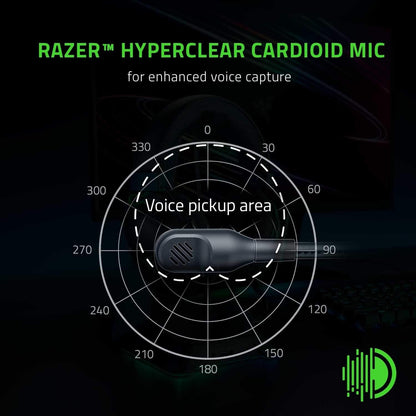 Razer BlackShark V2 X Gaming Headset: 7.1 Surround Sound - 50mm Drivers  - Black