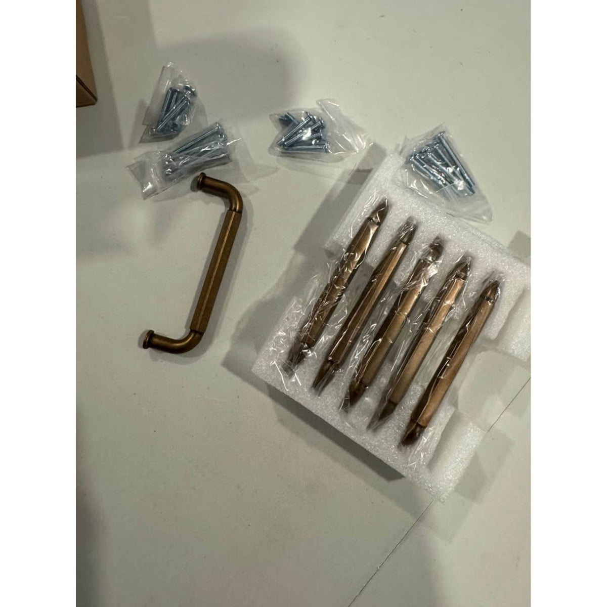 Goo-Ki 6 Pack 3-3/4 Inch 96mm Hole Center Cabinet Pulls Antique Brass Zinc Alloy