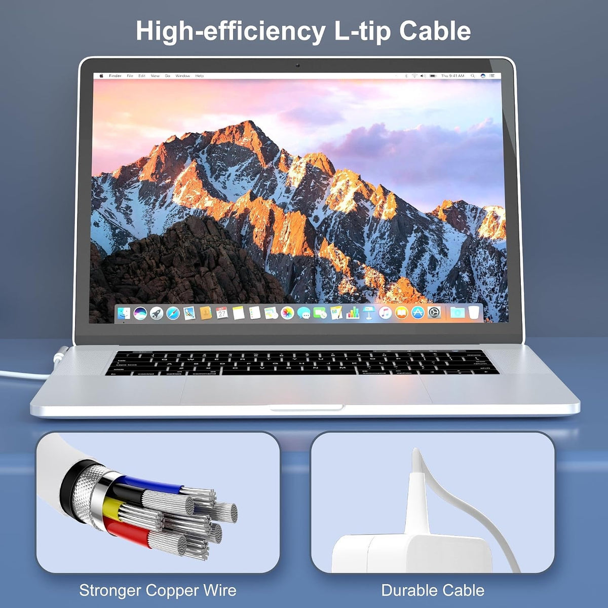 85W L-Tip Charger Compatible with Mac Book 13/15/17" Before Mid 2012 Magnetic