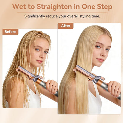 Ndoge Airflow Attachment Compatible With Dyson Airwrap, Hair Smooth Attac-Copper
