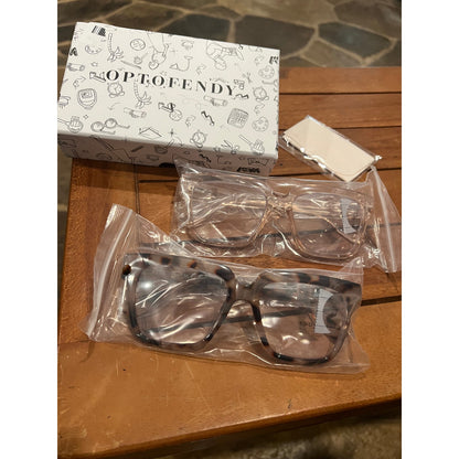 OPTOFENDY Progressive Multifocal Reading Glasses For Women Men,2 Pack Multicolor
