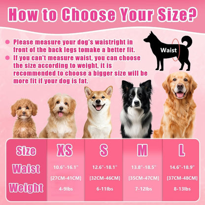 Female Dog Diapers,Disposable Dog Diapers,90-100 Count,Medium,Super Absorbent Leak-Proof Diapers For Dogs In Heat,Excitable Urination,Or Incontinence