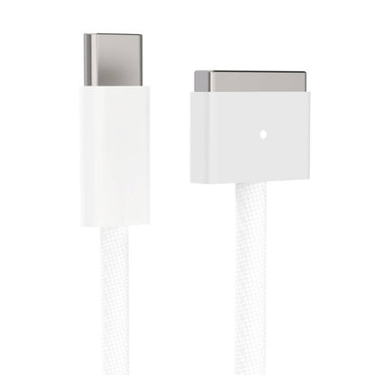 60W USB C To Magnetic2 Nylon Braided Cable,White 6.6ft Fast Charging Cable?Compa