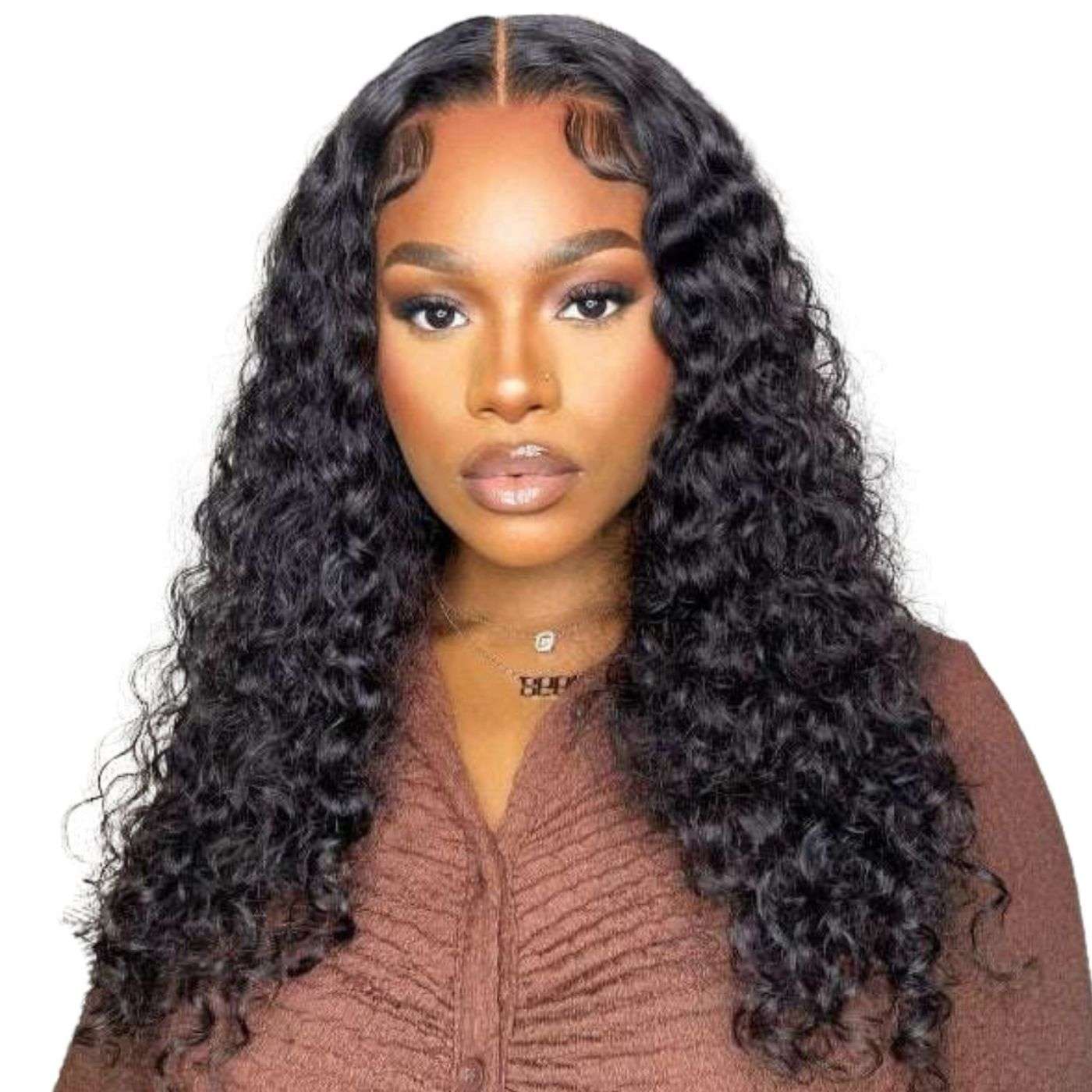 13x4 Deep Wave 10A Hair Full Frontal Lace Wig 180% Density 16"~30" Bleached Knots Dome Cap Design No Combs The Boss Hair 104