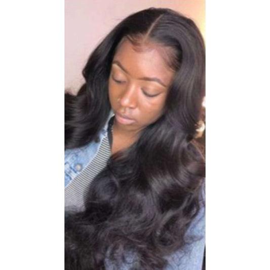 This Body Wave 13x4 Full Frontal Lace Wigs 20"~24" Body Wave 210 %offers a luxurious look with dazzling, unprocessed premium human hair.