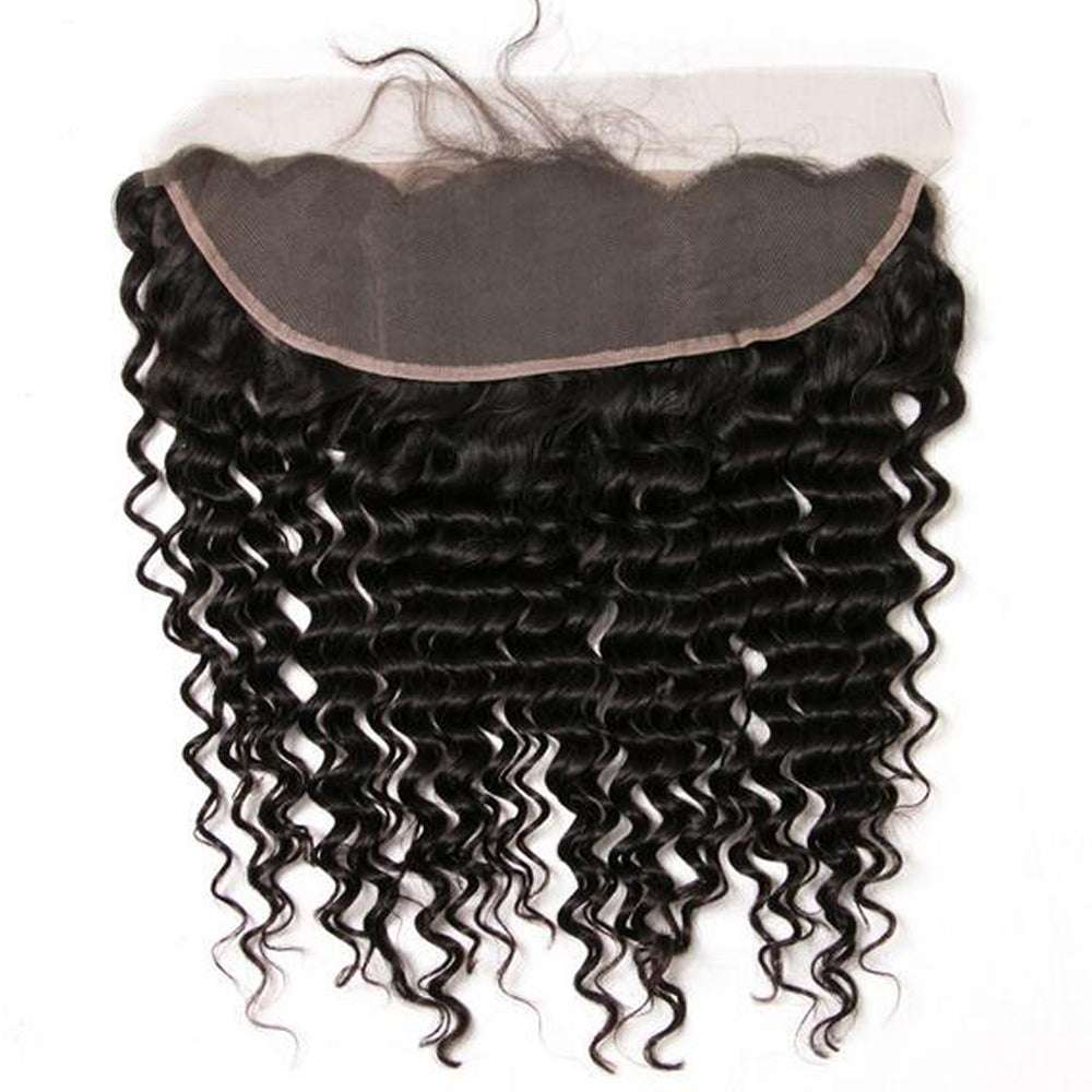 14" 13x4 Lace Frontals Deep Wave The Boss Hair 85