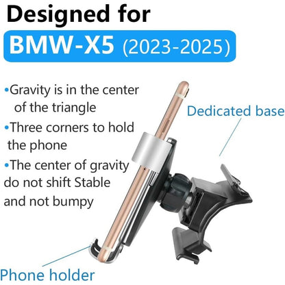 LUNQIN Car Phone Holder For BMW X5 X5M 2024 2025 2026 And X6 X6M 2024-2026