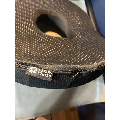 5 STARS UNITED Donut Pillow Hemorrhoid Tailbone Cushion–Large CushioN,Black Mesh