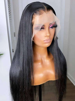16" 360 Lace Wig - Straight Natural Color Hair The Boss Hair 283
