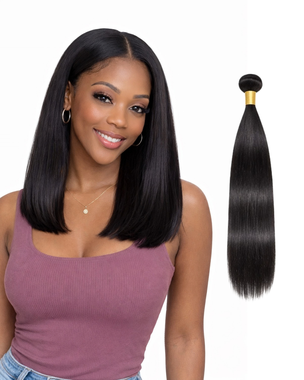 12A Raw Hair Extensions Straight Bundle Hair 16"- 30" Full Ends 1 Bundle per pack