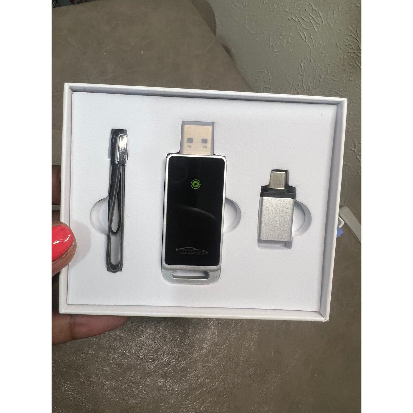 Vnilrgle Wireless CarPlay Adapter 2024 Upgrade, Plug And Play, No Latency, Converts Factory Wired To Wireless, Compatible With IPhone 6+ And 2015+ Cars, Bluetooth 2.4GHz And Wi-Fi 2.4+5.8GHz