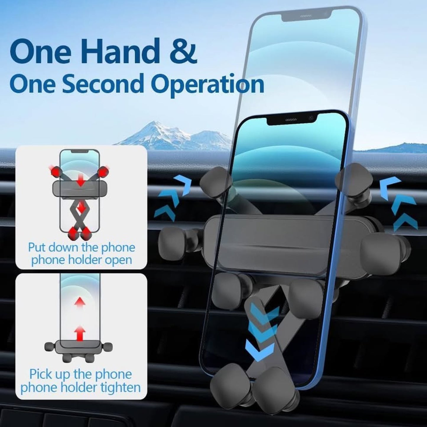LUNQIN Car Phone Holder For BMW 5 Series 2024 2025 2026 BMW I5 530i 540i XDrive