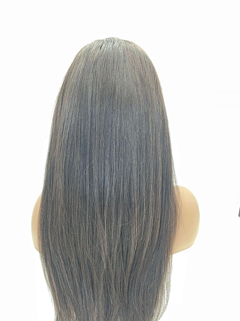 18" 13x4 Custom Full Frontal Lace Wig 250 % Density Straight The Boss Hair 475