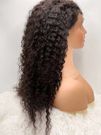 18" Raw Hair Customized 360 Lace Wig 250% Density-Deep Wave The Boss Hair 395