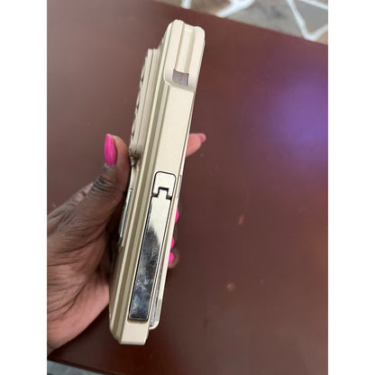 Libeagle Compatible With Samsung Galaxy Z Fold 4 Case Heavy Duty Protective-Gold