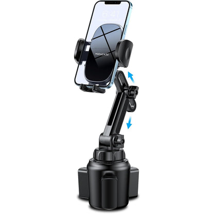 Miracase [Upgraded Version] Cup Phone Holder for Car, Universal Adjustable Long