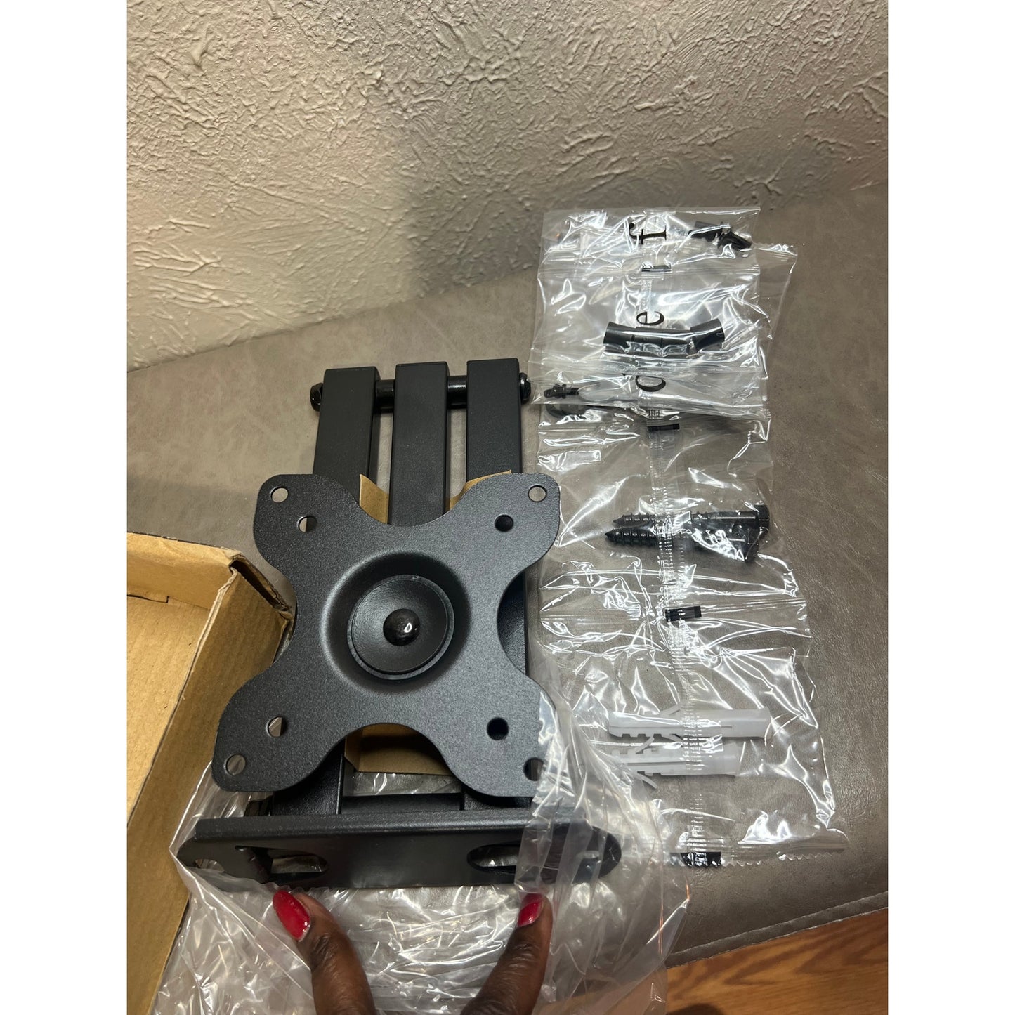 WALI Mount For Show 21, Show 15, Adjustable Wall Mounting Bracket With Heavy Duty 15” Extension Arm, Rotate Tilt Swivel For Show 21, Show 15, Holds Up To 33lbs, Black