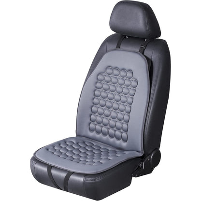 FREMONT AUTO Car Seat Cover Breathable Seat Protector- Made With Premium Polyester Fiber And Massage Magnet Bubble Cushion -Adjustable For Cars Truck SUV Vans, Airbag Compatible (Gray 1PC).