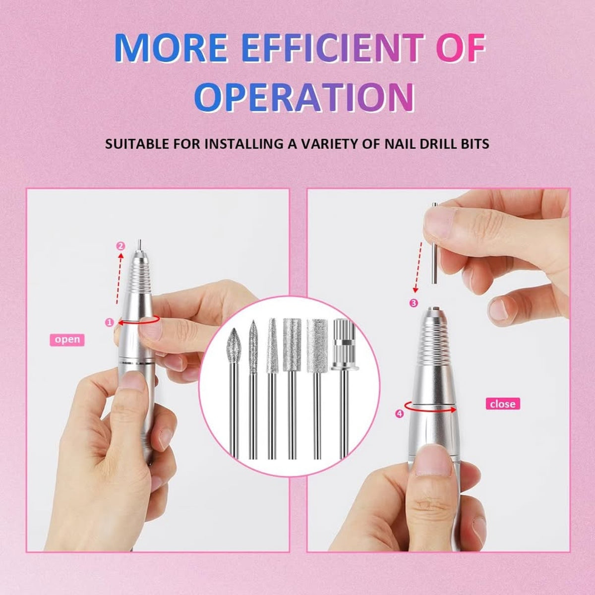 Nail Drill Handpiece Replacement,Nail Art Drill Handpiece Nail Drills Handle