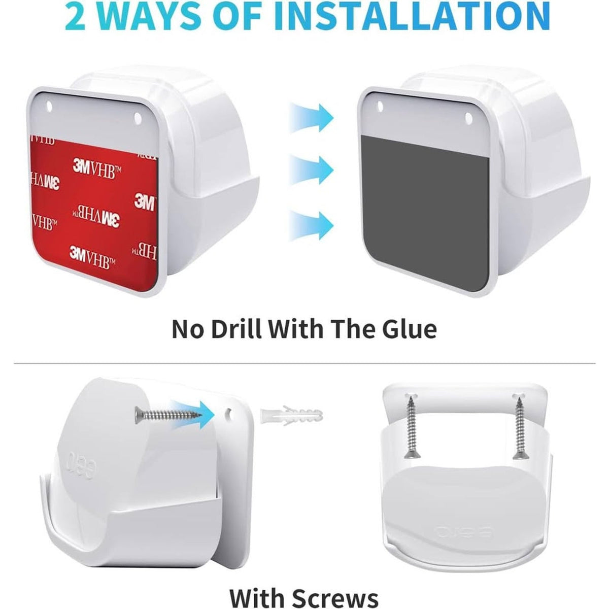 2Pack Wall Mount Holder For Eero 6 Plus 6+ And Eero 6 Router Mesh Wi-Fi System