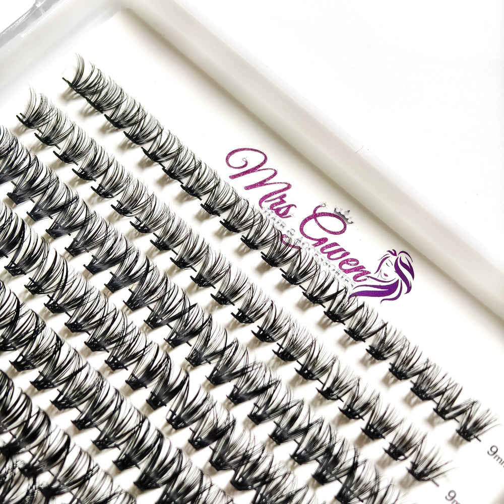 280pcs Mixed Length C Curl 40D Reusable Cluster Lashes DIY Faux Mink Eyelash Extensions for Easy Application, Natural & Fluffy Look, Perfect for Beginners 9-18mm Variety Packs