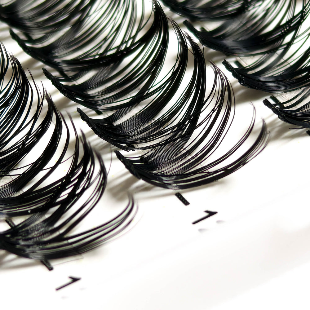 280pcs Mixed Length C Curl 40D Reusable Cluster Lashes DIY Faux Mink Eyelash Extensions for Easy Application, Natural & Fluffy Look, Perfect for Beginners 9-18mm Variety Packs