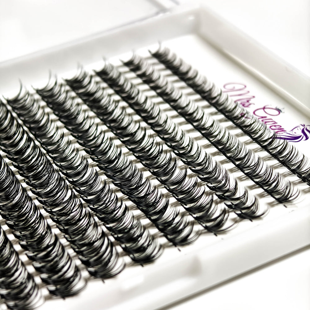 280pcs Mixed Length C Curl 40D Reusable Cluster Lashes DIY Faux Mink Eyelash Extensions for Easy Application, Natural & Fluffy Look, Perfect for Beginners 9-18mm Variety Packs