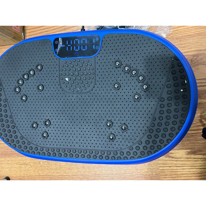 HVX Vibration Plate Exercise Machine for Lymphatic Drainage, Vibrating-Blue