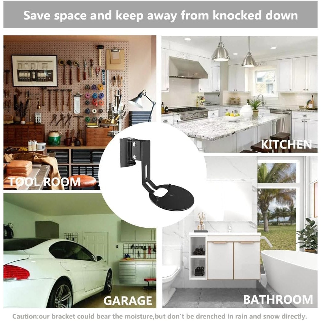 EMAQUIN Wall Mount Bracket For Sonos Era 100 Speaker (Swivel And Tilt,Sturdy Metal,Enduring Paint Finish,Easy To Intall,Compatible With Sonos Era 100,Single Pc,Black)