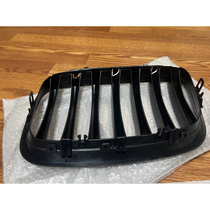 X AUTOHAUX Pair Car Front Grille Matte Black ABS Plastic Hood Kidney-Matte Black