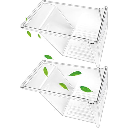 [2 PACK] Upgraded 240337103 Refrigerator Crisper Drawers Bins CompatibleFrigidai