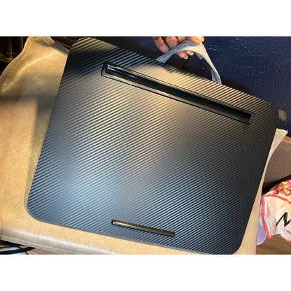 Portable Laptop Desk Fits Up To 16“ Laptops, With Tablet Slot, Built-In Cushion, Great For Home & Office,Lap Desk For Laptop,Lap Desk With Cushion (Black, Medium).
