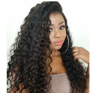 22" 13x4 Lace Front Wigs Loose Deep Wave 12A Transparent Lace The Boss Hair 220