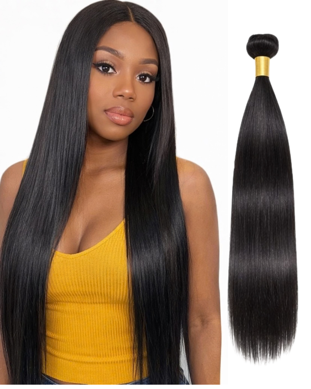 12A Raw Hair Extensions Straight Bundle Hair 16"- 30" Full Ends 1 Bundle per pack