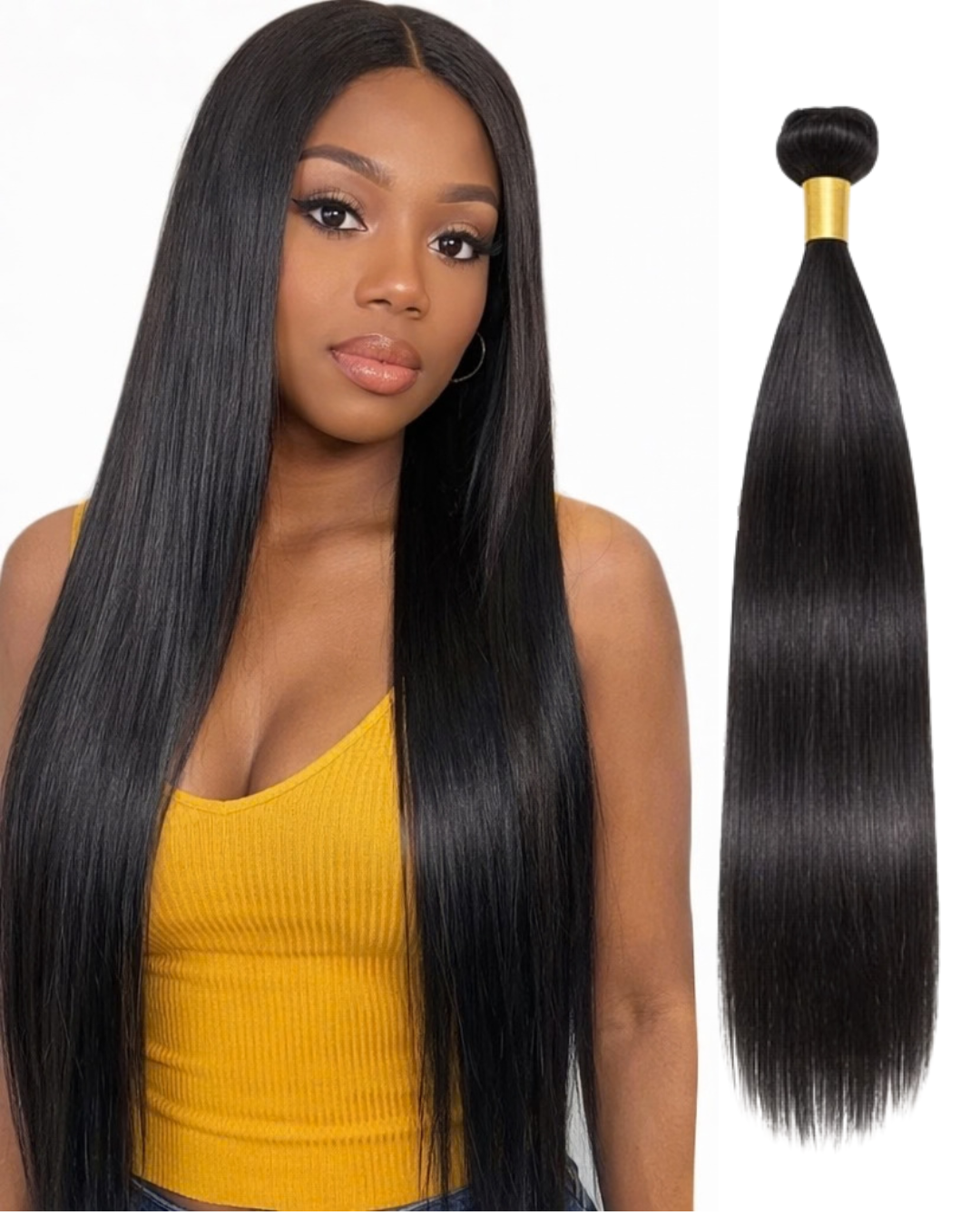 12A Raw Hair Extensions Straight Bundle Hair 16"- 30" Full Ends 1 Bundle per pack