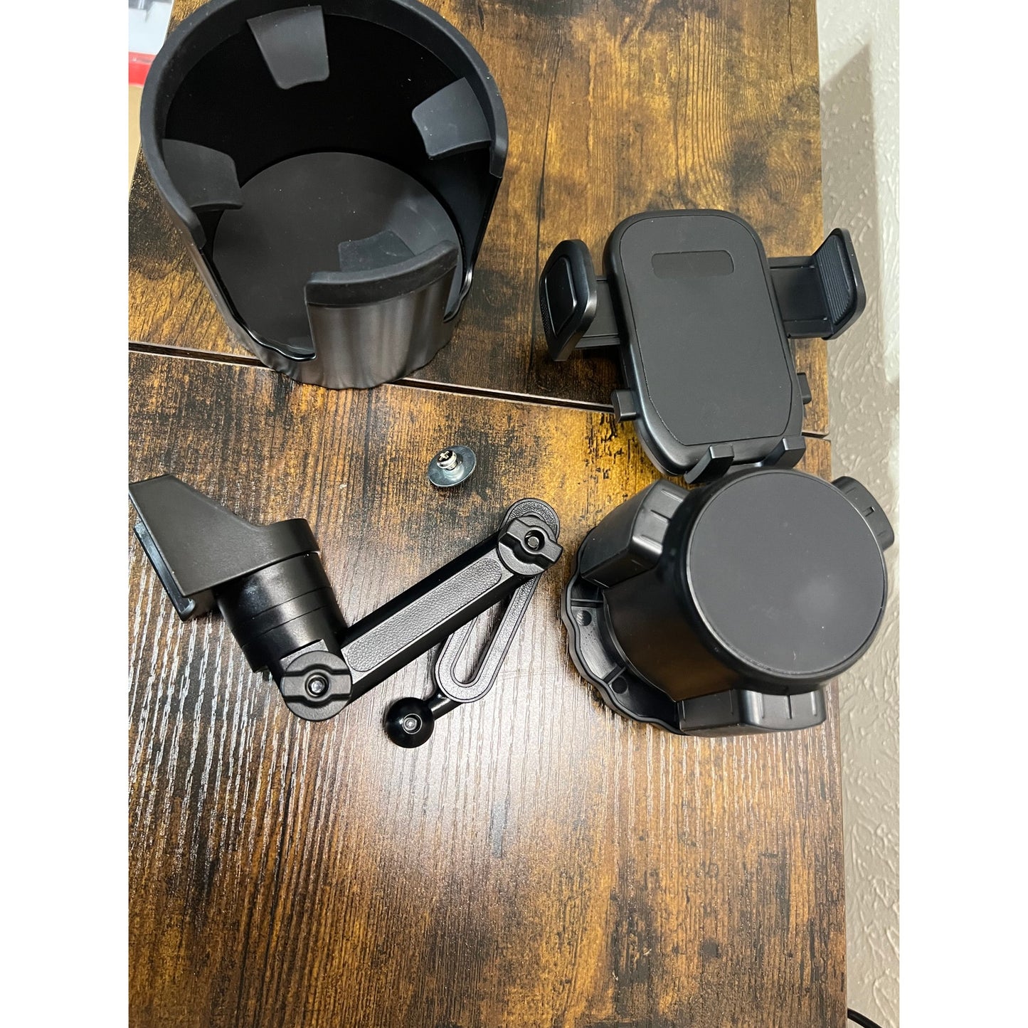 Phone Holders For Your Car, 2 In 1 Universal Cup Holder ExpanderAdjustable-Black